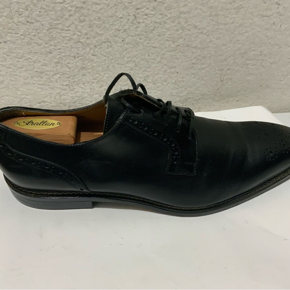 Jose Real BLACK - VERO CUOIO  Italian Leather Mens Shoes size  46 lace up
